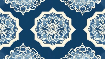 Geometric seamless pattern, ornamental repeat background in oriental and art deco style with hexagon grid line, white.