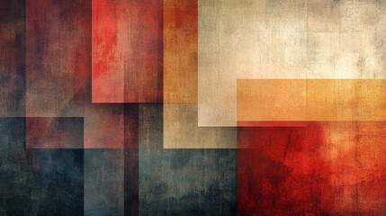 Abstract Geometric Design with Earthy Tones