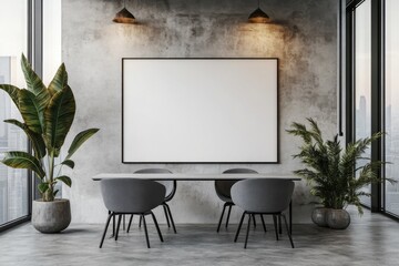 Modern conference room design urban setting interior photography contemporary atmosphere wide angle minimalist aesthetic