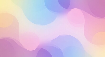 Obraz premium Abstract Pastel Wave Background: Soft, flowing waves of pastel hues create a soothing and visually appealing abstract design, evoking feelings of calm and creativity.