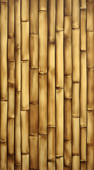 Fototapeta premium Golden Bamboo Wall Texture