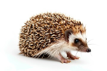 Fototapeta premium A small hedge sitting on top of a white surface