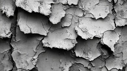 Obraz premium Cracked and weathered surface texture detail