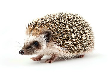 Obraz premium A small hedge sitting on top of a white surface