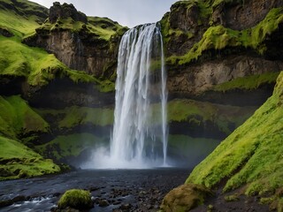 Obraz premium waterfall in the mountains