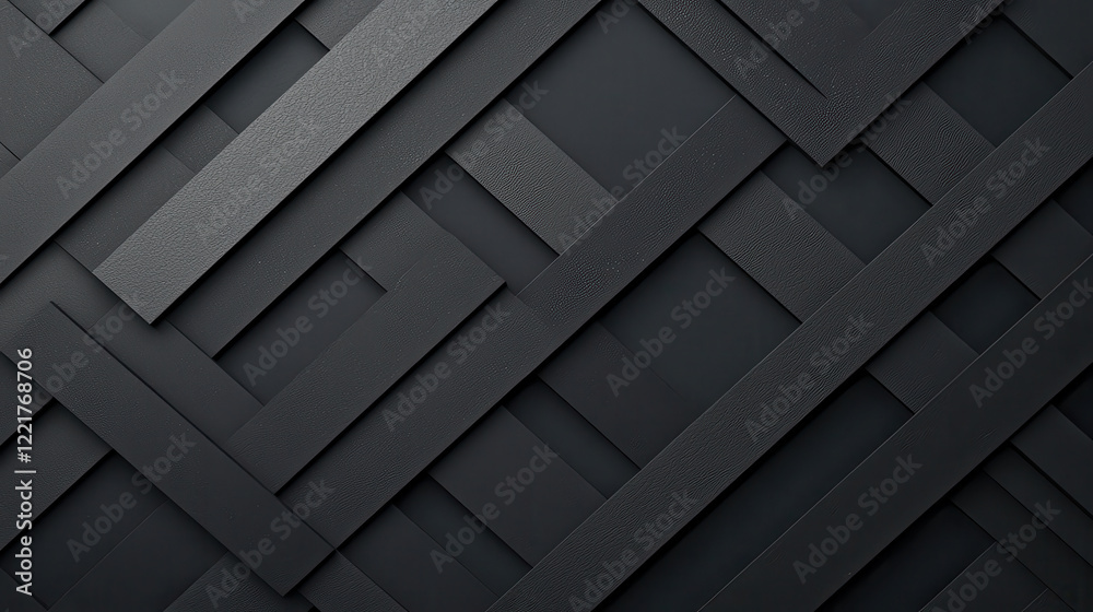 Leinwandbilder Sleek black and grey gradient background with textured patterns, creating modern and stylish look. Perfect for design projects or digital presentations