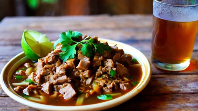 Coto Makassar is made from tender beef