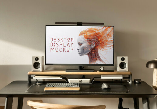 Desktop Monitor Mockup