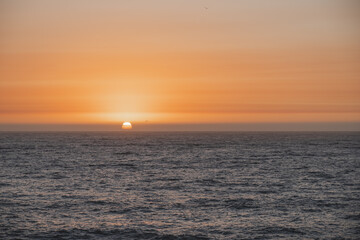 Atardecer en el mar