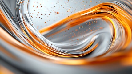 Fototapeta premium Energetic headlines, integrated into flowing abstract streams, striking contrasts, 3D illustration