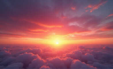 Fototapeta premium sunset in the clouds