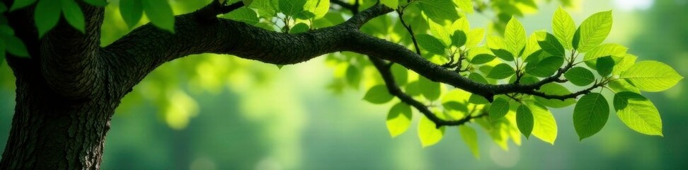 Leafy tree with a naturally formed arch shape, tree, plant