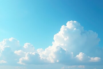 Light and airy white clouds against the blue background, light clouds, soft focus