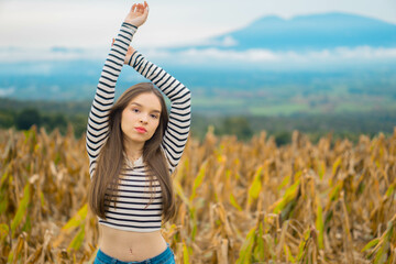 girl in the field