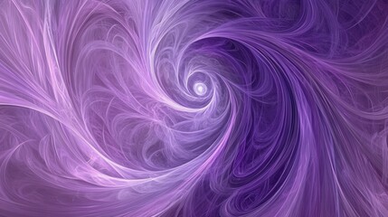Fototapeta premium Swirling Abstract Purple Whirlwind with Light Centered Design
