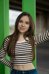 portrait of a smiling girl