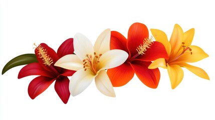 Colorful Lily Flower Arrangement