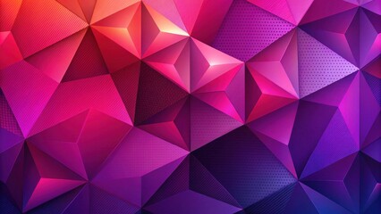 Obraz premium Abstract Geometric Crimson and Violet Polygonal Mosaic Design