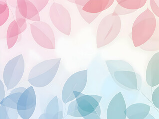 Pastel leaves background, nature design