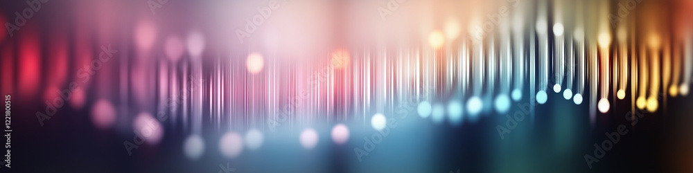 Leinwandbilder colorful abstract background with blurred lines and glowing bokeh effect