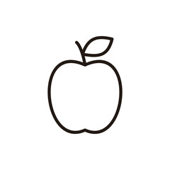 Apple icon vector. Apple sign and symbols for web design.
