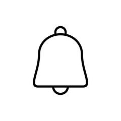 Bell icon vector. Notification sign and symbol for web site design
