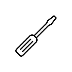 Screwdriver icon vector.tools sign and symbol