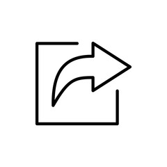 Share icon vector. Sharing sign and symbol