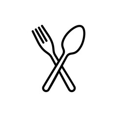 spoon and fork icon vector. spoon, fork and knife icon vector. restaurant sign and symbol