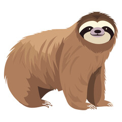 Fototapeta premium Sloth illustration wildlife animal vector