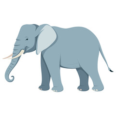 Fototapeta premium Elephant illustration wildlife animal vector