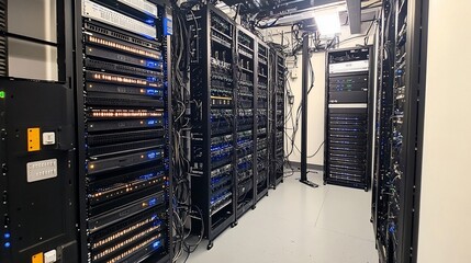 High-Tech Server Room: A Glimpse into the Digital Core