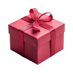 Obraz premium Elegant red gift box with a bow