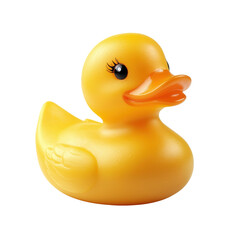 Classic yellow rubber duck toy with charming features