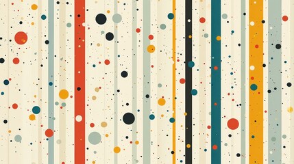Abstract striped pattern with dots for background, textile, or presentation use