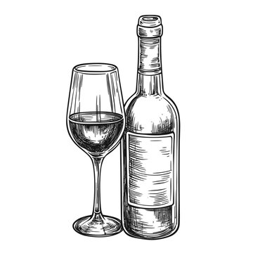 recommend clip art: Wine art beverage bottle vector