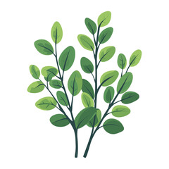 Naklejka premium Bush art illustration plant vector