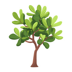 Obraz premium Bush art illustration cartoon vector