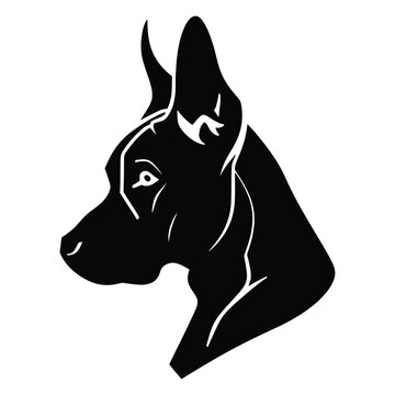 recommend clip art: Collection portrait Bull Terrier dog silhouette animal pet vector