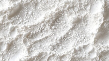 White Powder Surface with Varied Sized Beads