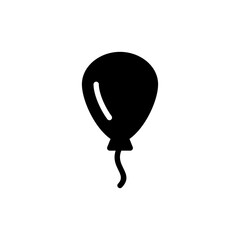 Balloon icon vector illustration. Party balloon sign and symbol