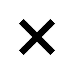 Fototapeta premium Close icon vector illustration. Delete sign and symbol. cross sign