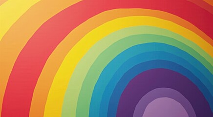 Obraz premium Brightly colored rainbows of different colors are arranged in a pattern