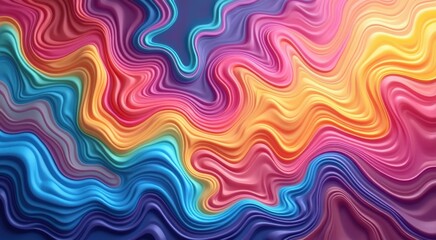 Fototapeta premium A close up of a colorful swirly background with a rainbow