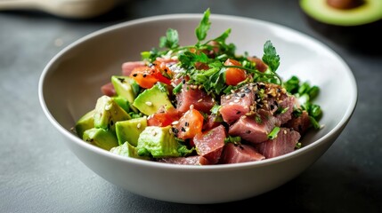 Delicious Bowl of Savory Meat and Fresh Colorful Vegetables on a Rustic Table Evoking a Warm and Inviting Atmosphere