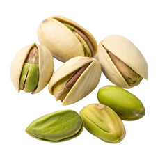 Pistachio nuts. Transparent background