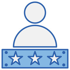 Point Blue White Icon