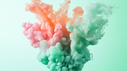 Obraz premium Abstract Colorful Ink Swirls