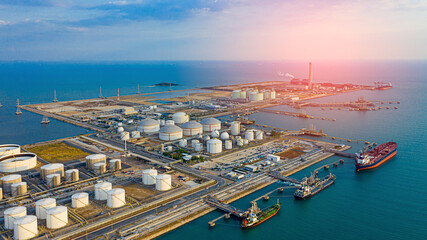 Industry oil refinery oil, gas refinery background, Business petrochemical industrial, Refinery oil...