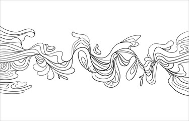 Abstract random fluid line background 